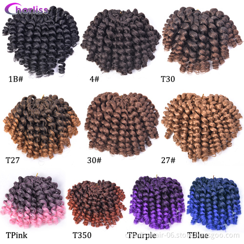 Chorliss 18''Pretwisted Passion Twist Hair Jumbo Distressed Butterfly Loc Wavy Crochet Braids Synthetic Braiding Hair Extension